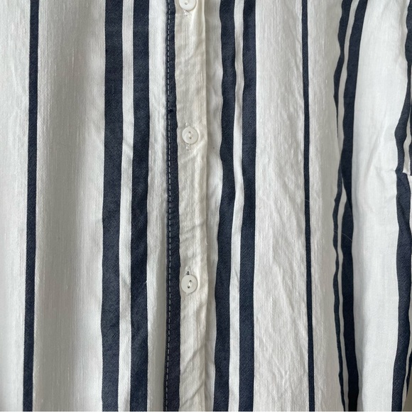 Zara long striped tunic in white and blue size L - Picture 13 of 16